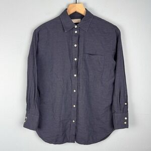 Everlane Womens Size 0 XS Blue Collared Long Sleeve Button Up Lightweight Shirt